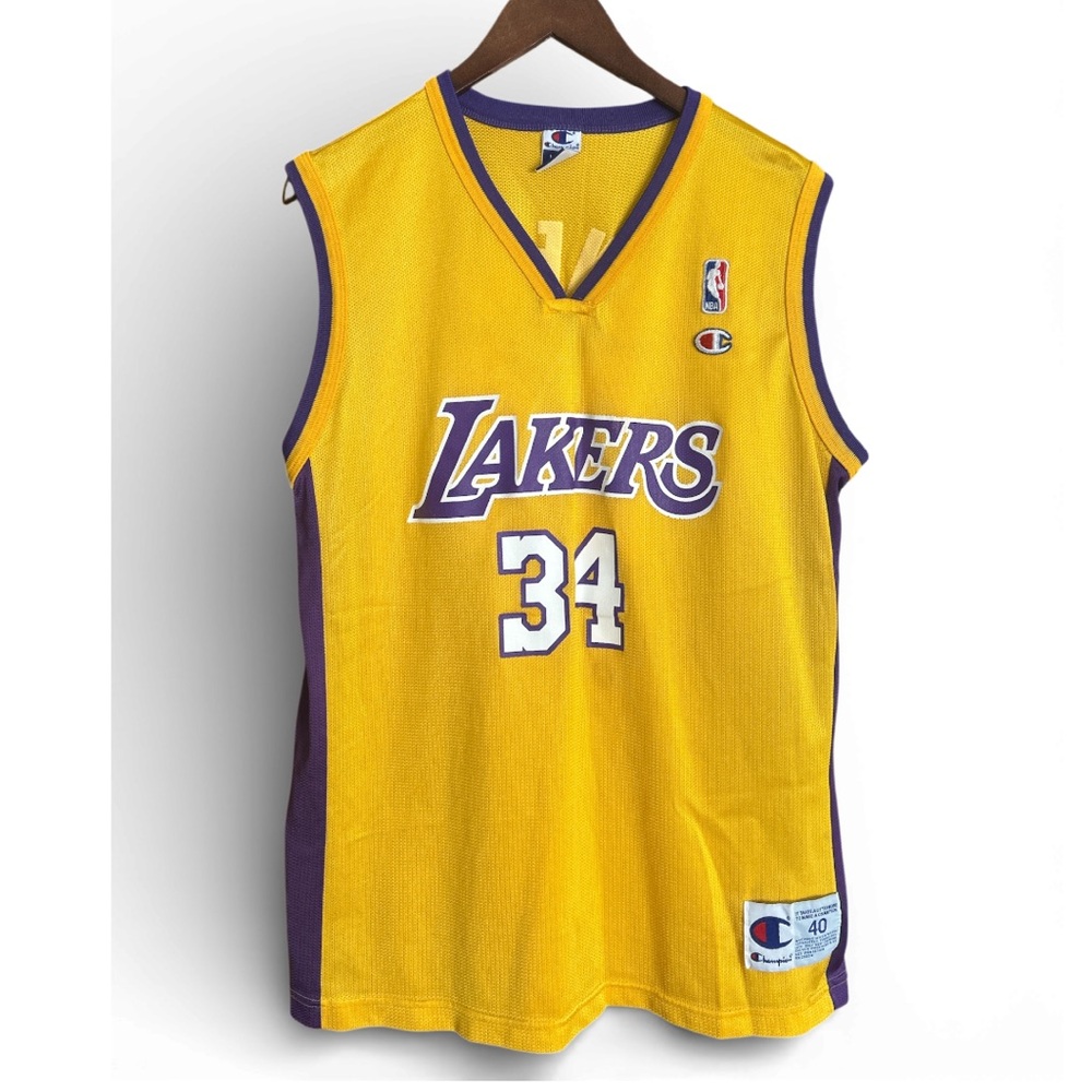 Champion 1990’s Lakers Jersey for Shaquille O’Neal number 34